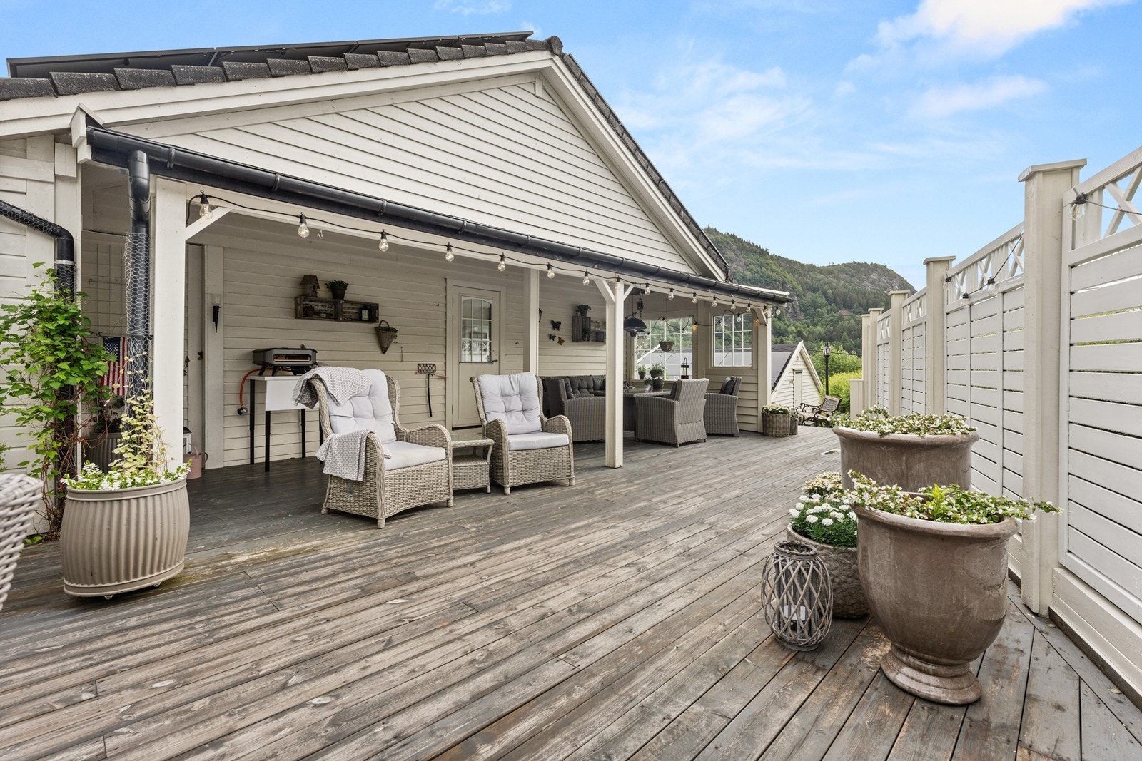 Her har de virkelig klart å skape et usjenert uteområde midt i byggefelt Galleribilde