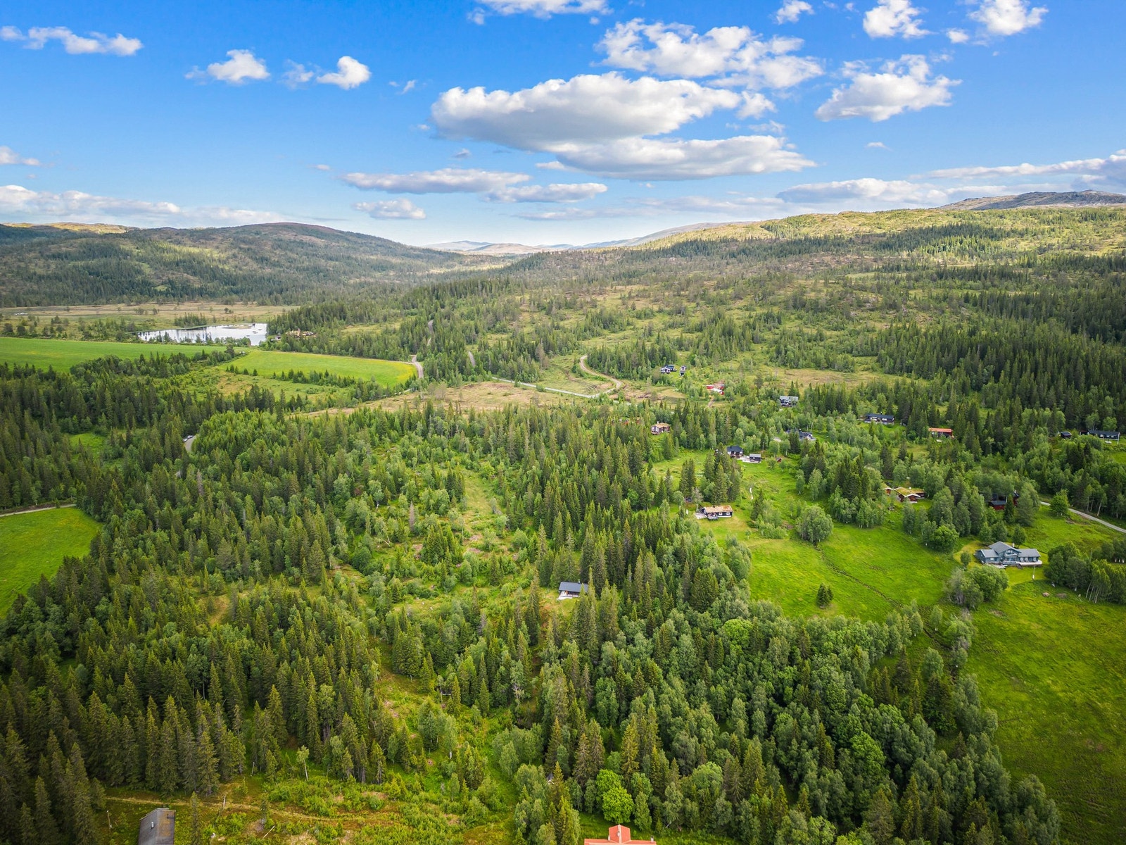Fiskemuligheter i nærheten. Turmuligheter rett utenfor døren. Gården nedenfor er Haugen gård, et gårdstun med rik historie. Galleribilde