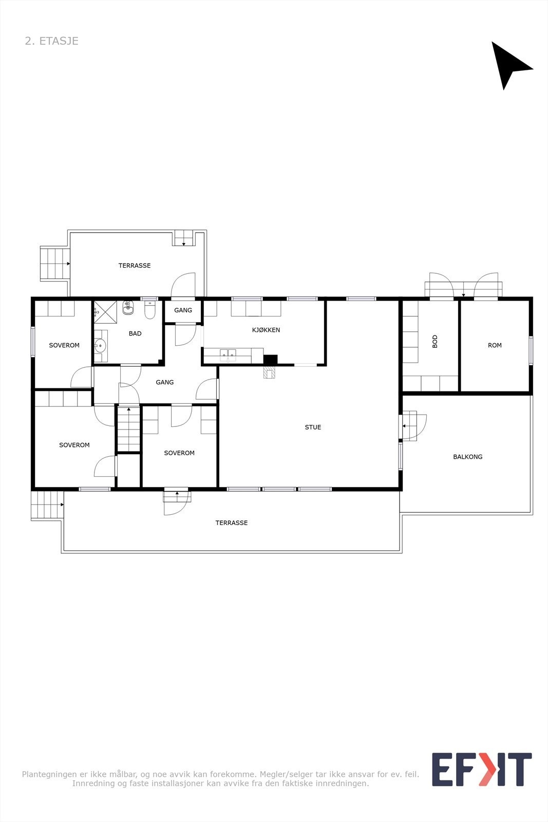 Plantegning av hovedplan Galleribilde