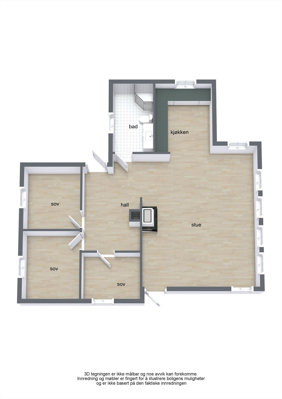 Plantegning Galleribilde