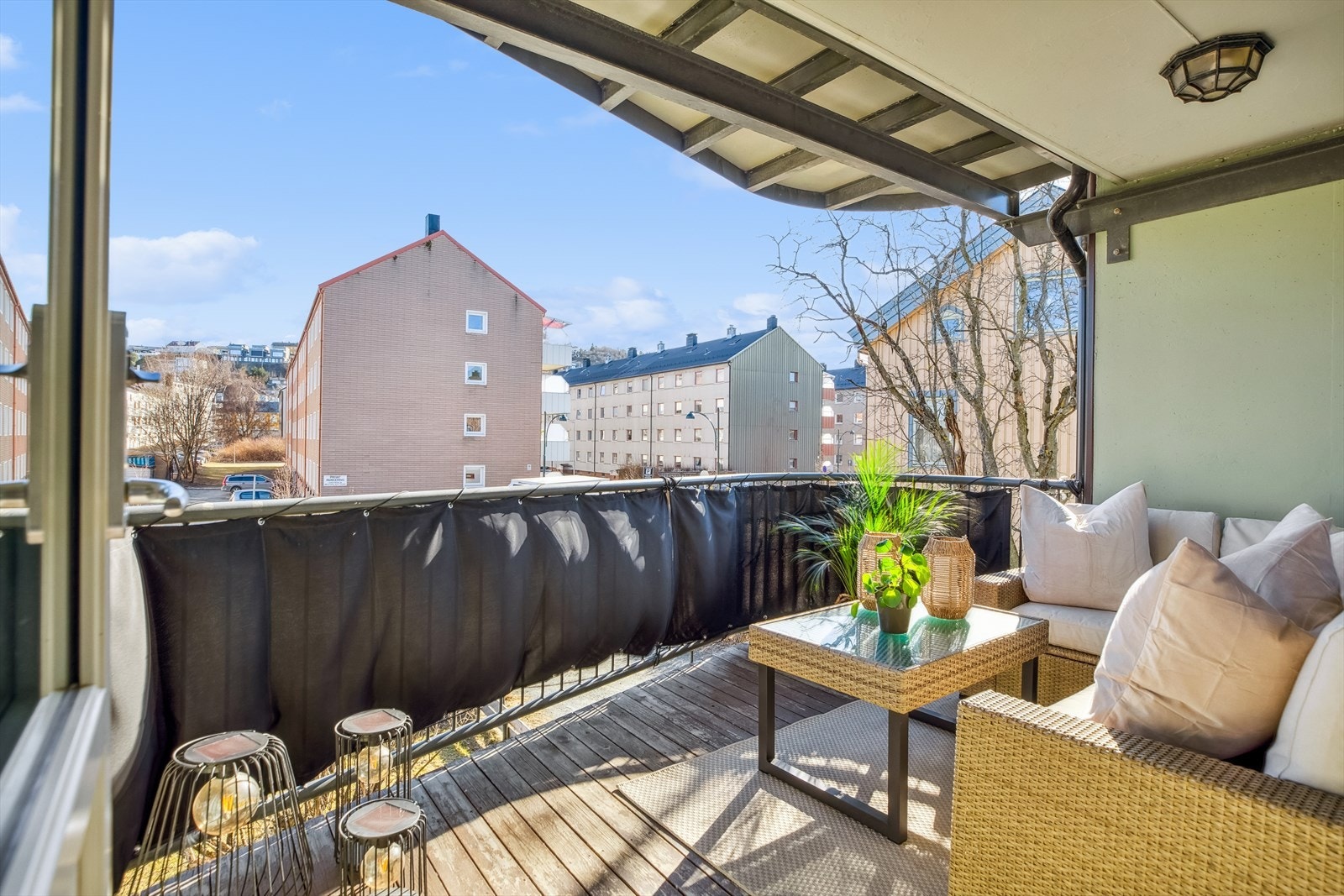 Balkongen er på flotte 9,5m² Galleribilde