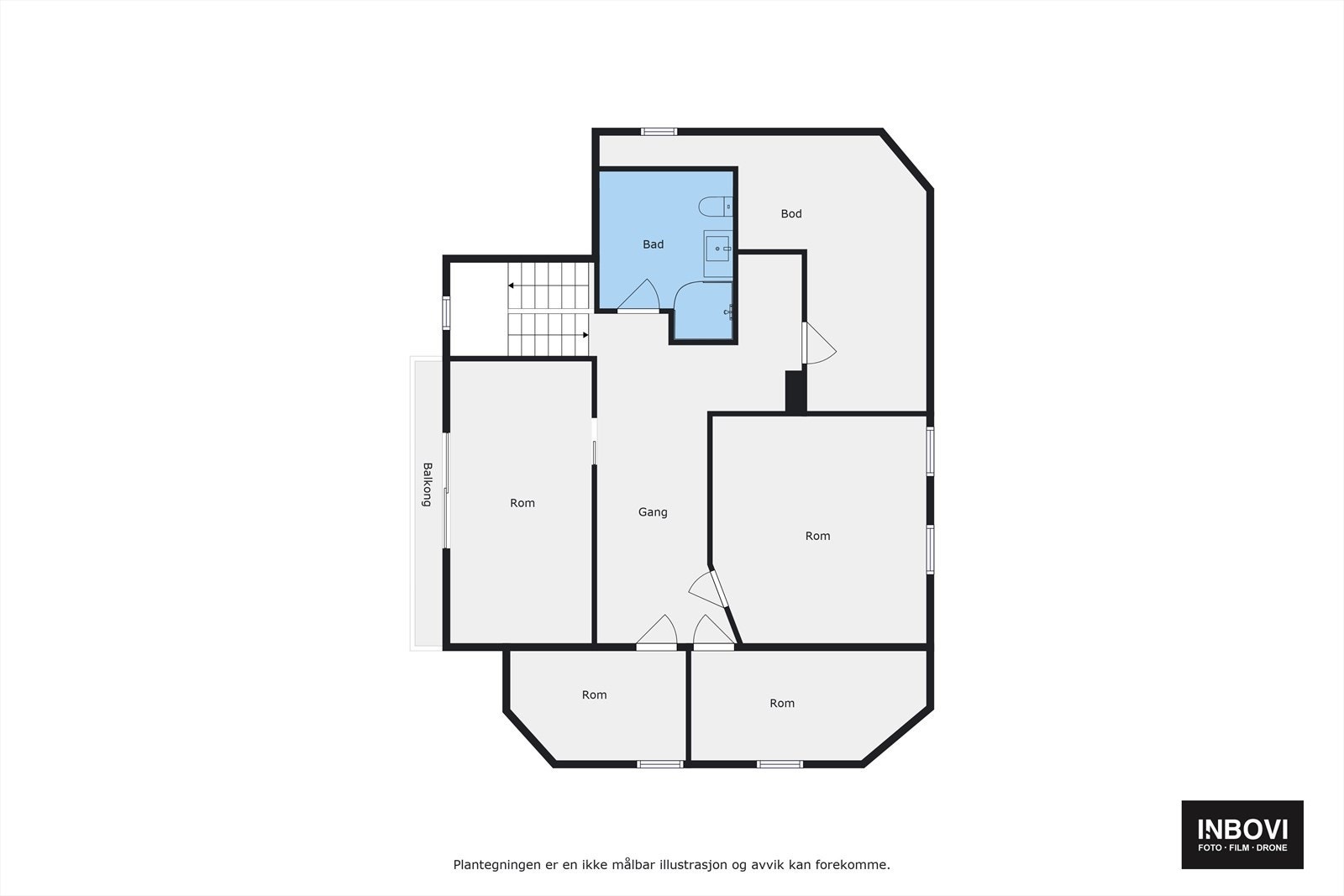Plantegning 2. etasje Galleribilde