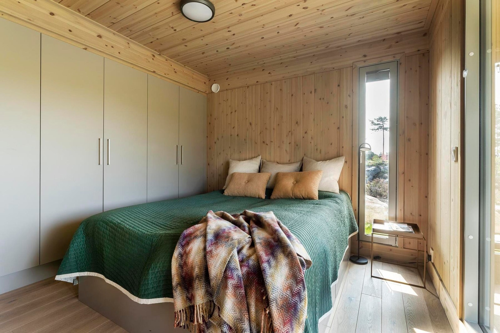 Foto fra visningshytte på Sydri, Kragerø som er en Sommer Vy2 modell. Galleribilde