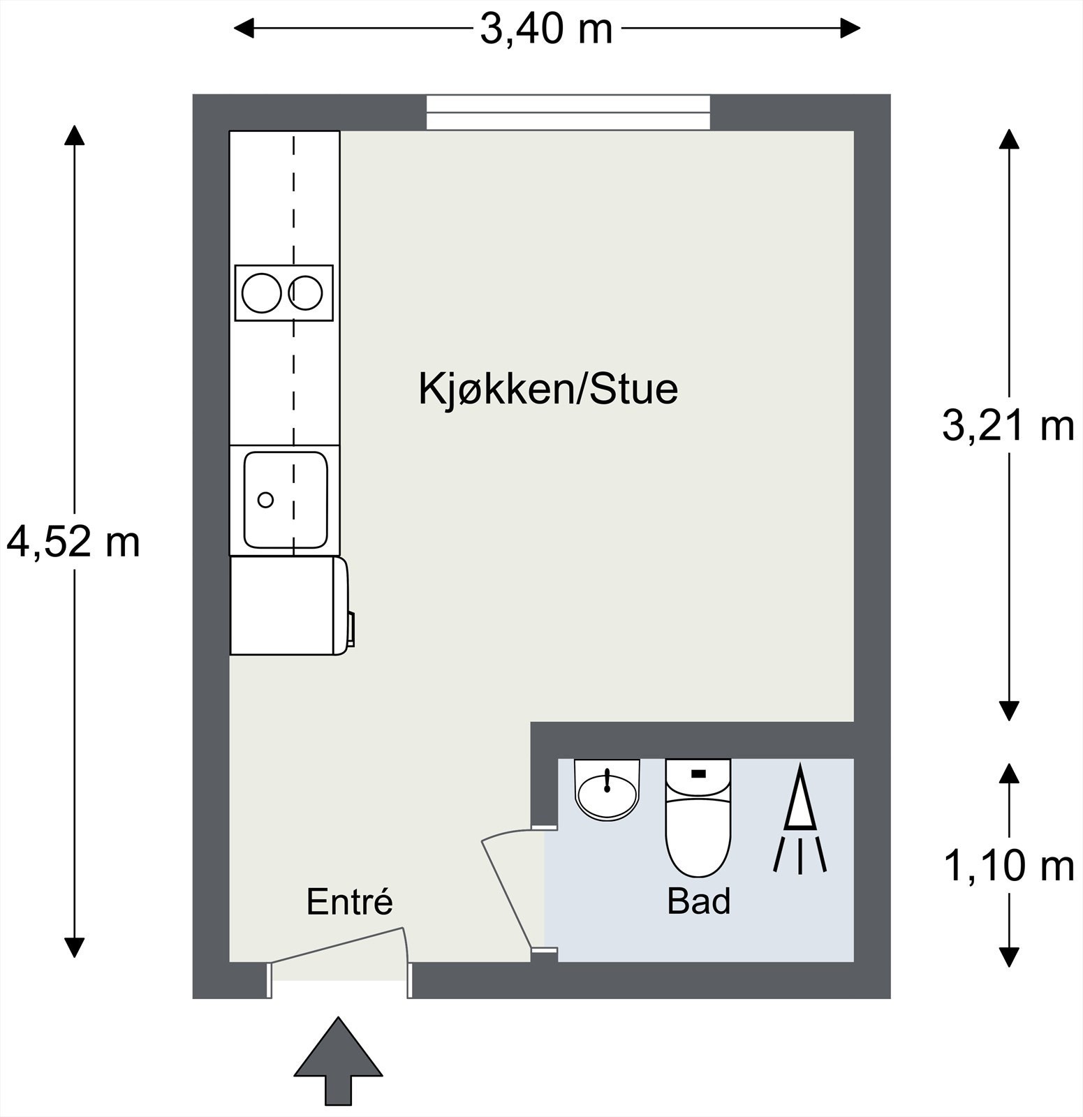 Plantegning til orientering. Galleribilde