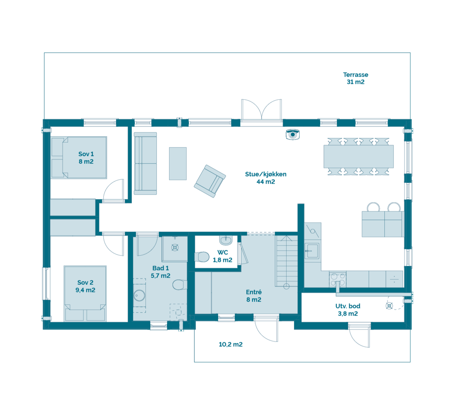 Plantegning hovedplan Galleribilde