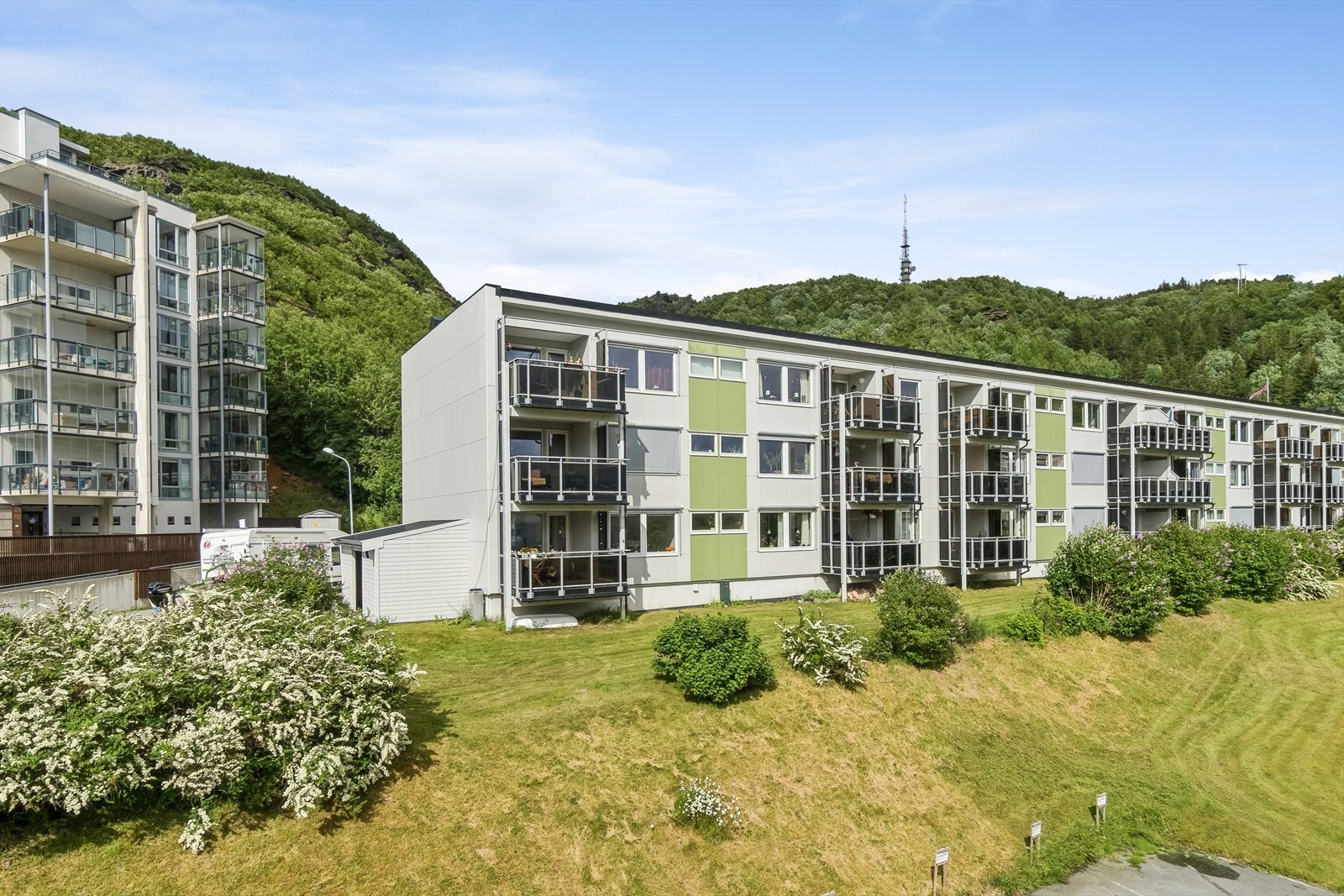 Fasade av blokka Galleribilde