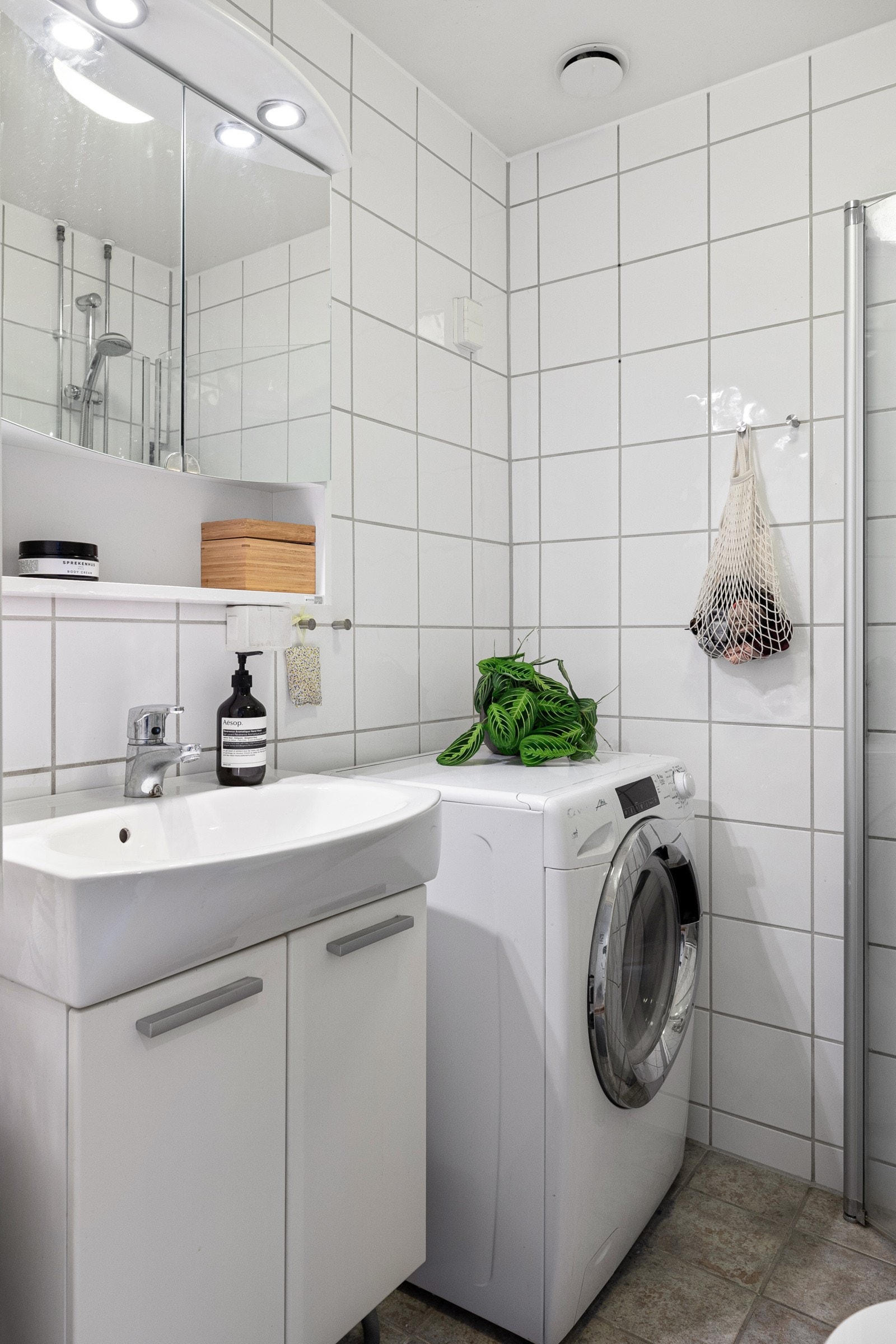 Det er også opplegg for vaskemaskin. Galleribilde