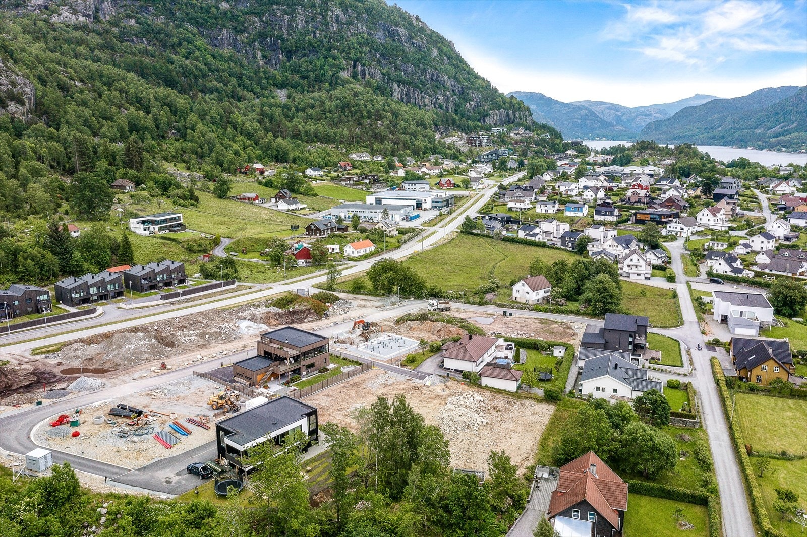 Tomten er lett skrånende Galleribilde
