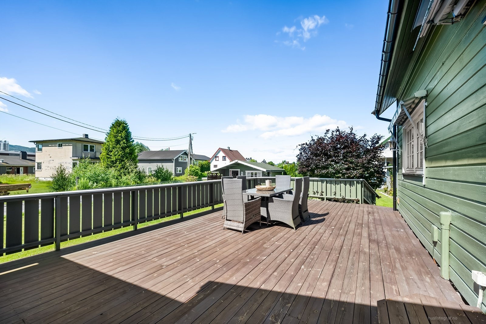 Stor flott terrasse Galleribilde