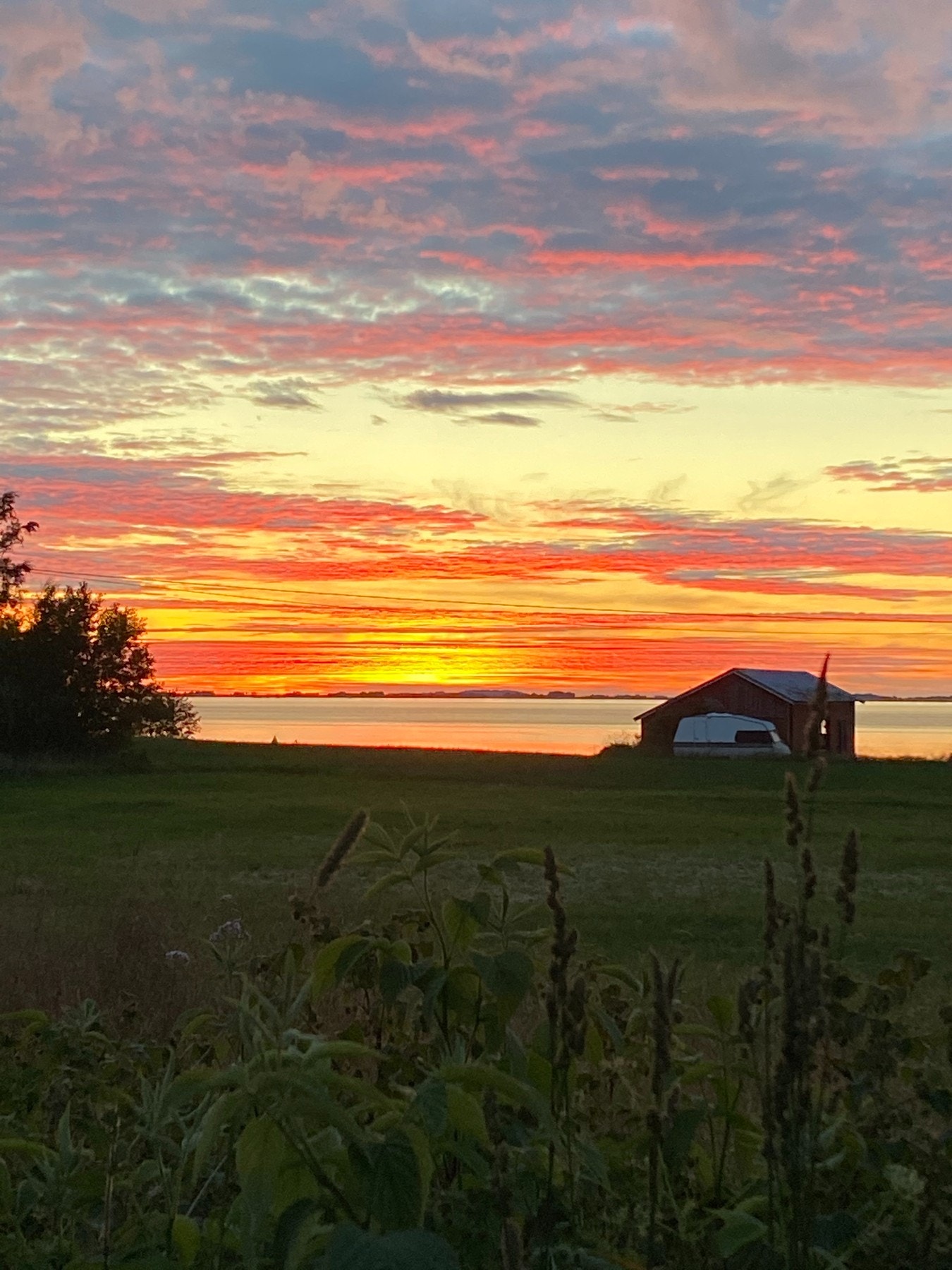 Nydelig solnedgang på Agdenes Galleribilde