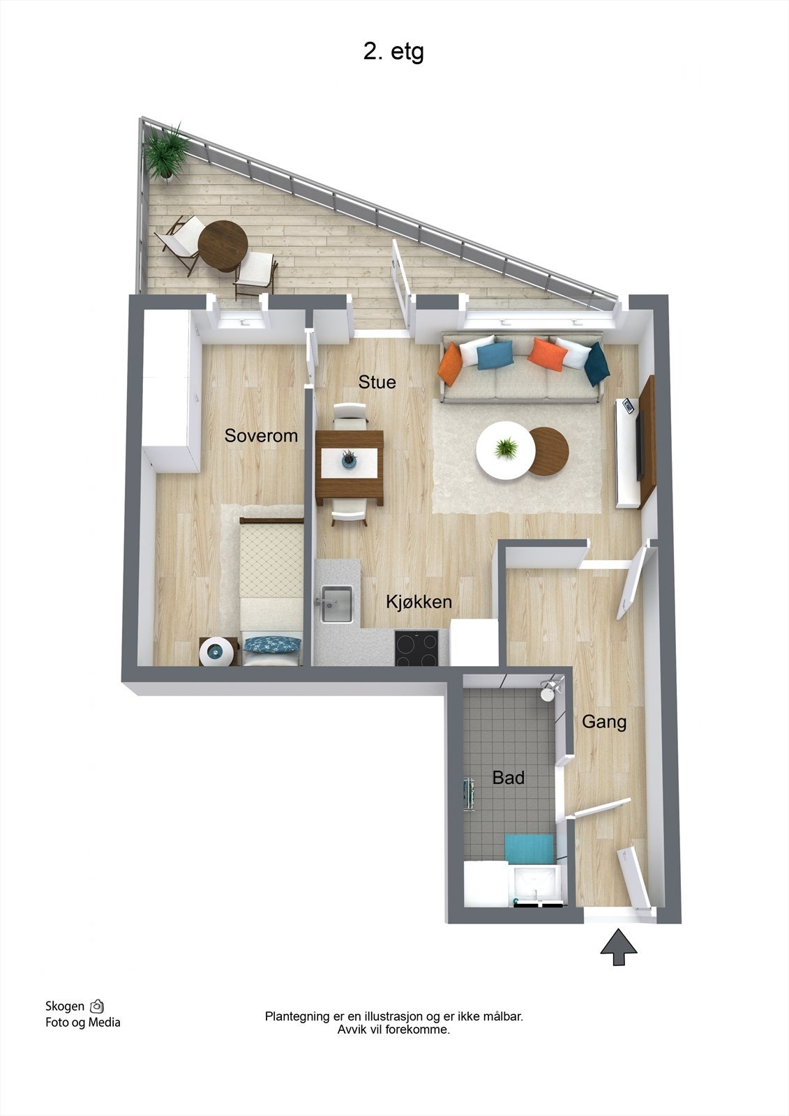 Plantegning Galleribilde