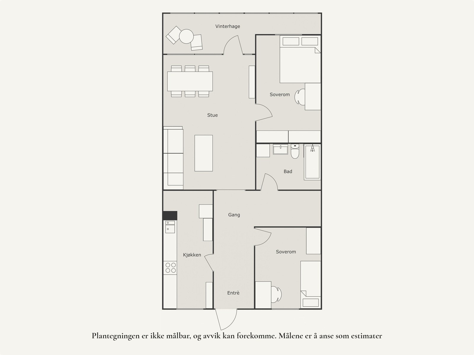 Plantegning 1.etg. Galleribilde
