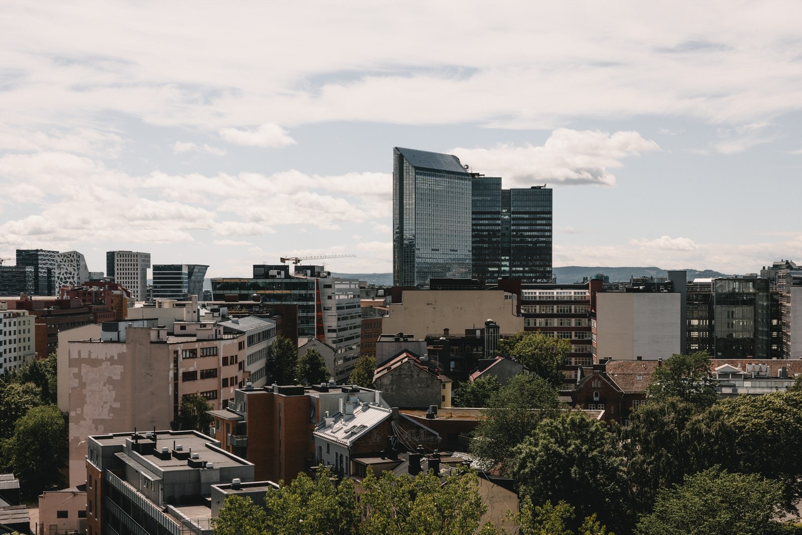 Hyggelig utsyn fra terrassen Galleribilde