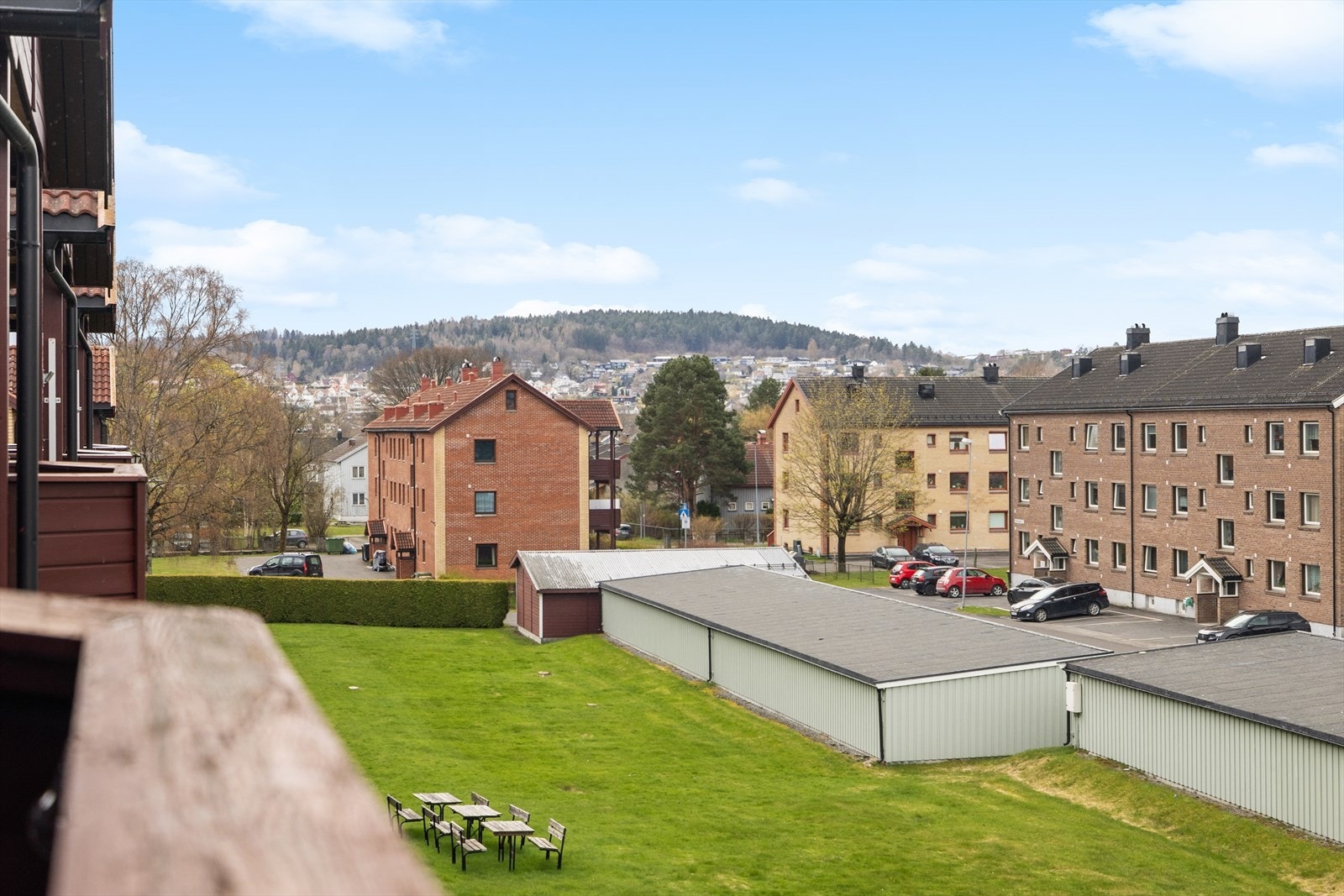 Fin utsikt fra balkongen Galleribilde