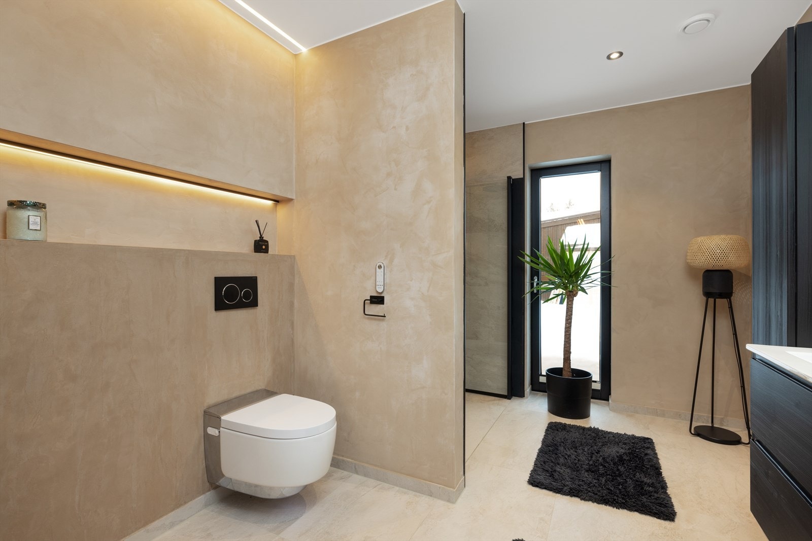 Badet har varmekabler i gulvet. Galleribilde