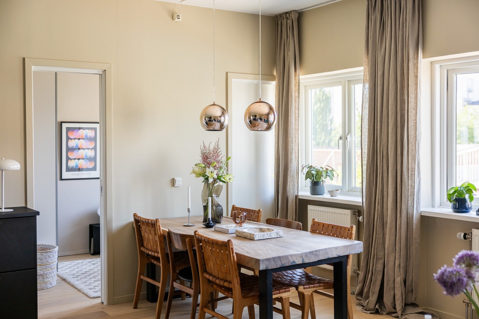 Plass til stort spisebord Galleribilde