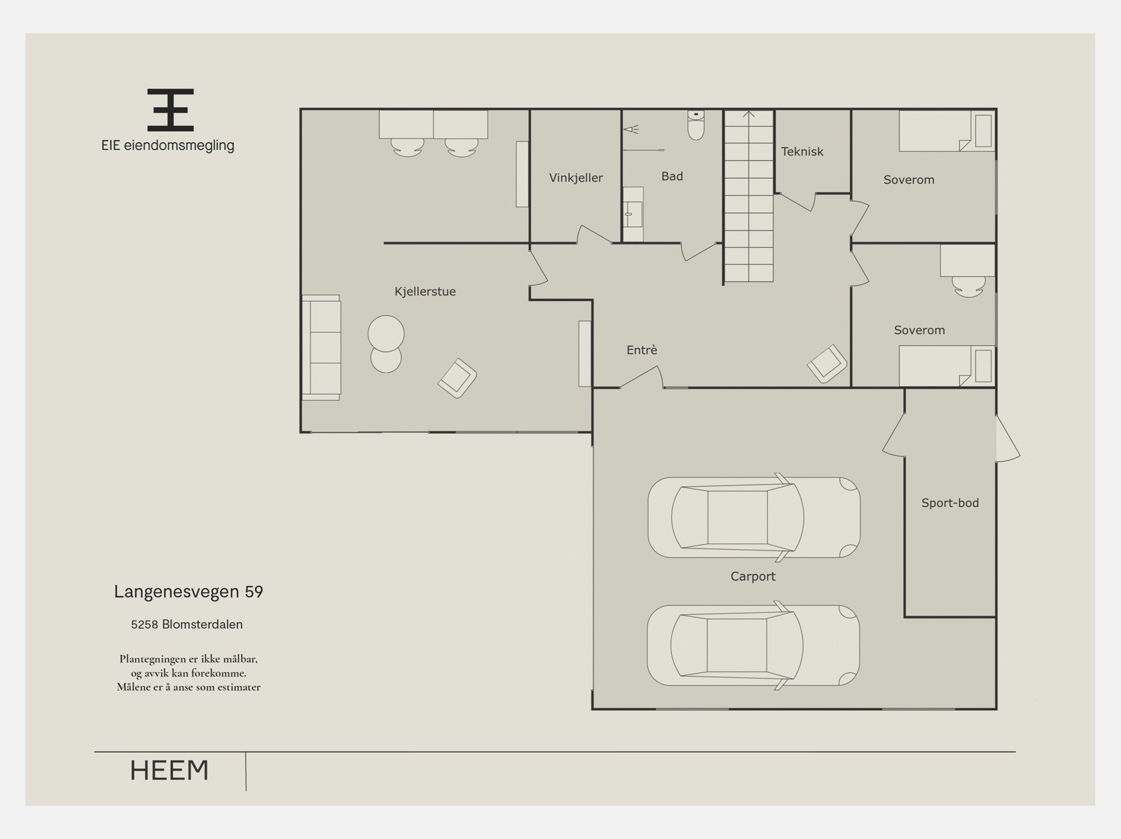 Plantegning | 1.etg. Galleribilde