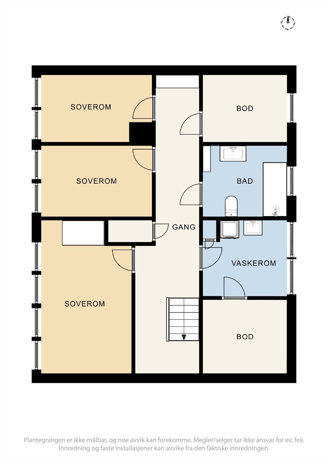 Plantegning underetasje Galleribilde