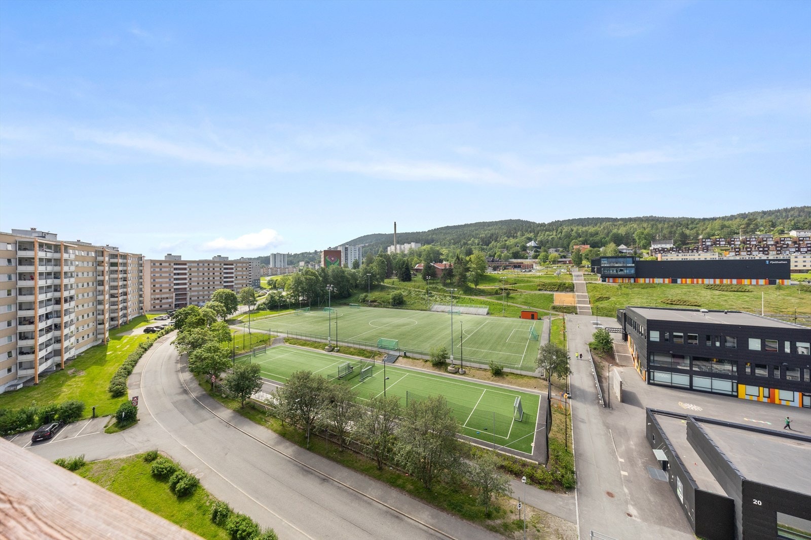Utsikt fra balkong Galleribilde