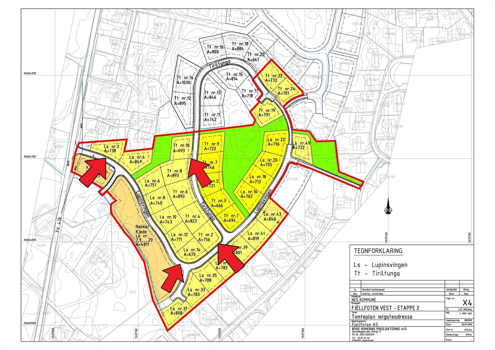 Fjellfoten Vest 2 - TT=Tiriltunga og LS=Lupinsvingen Galleribilde