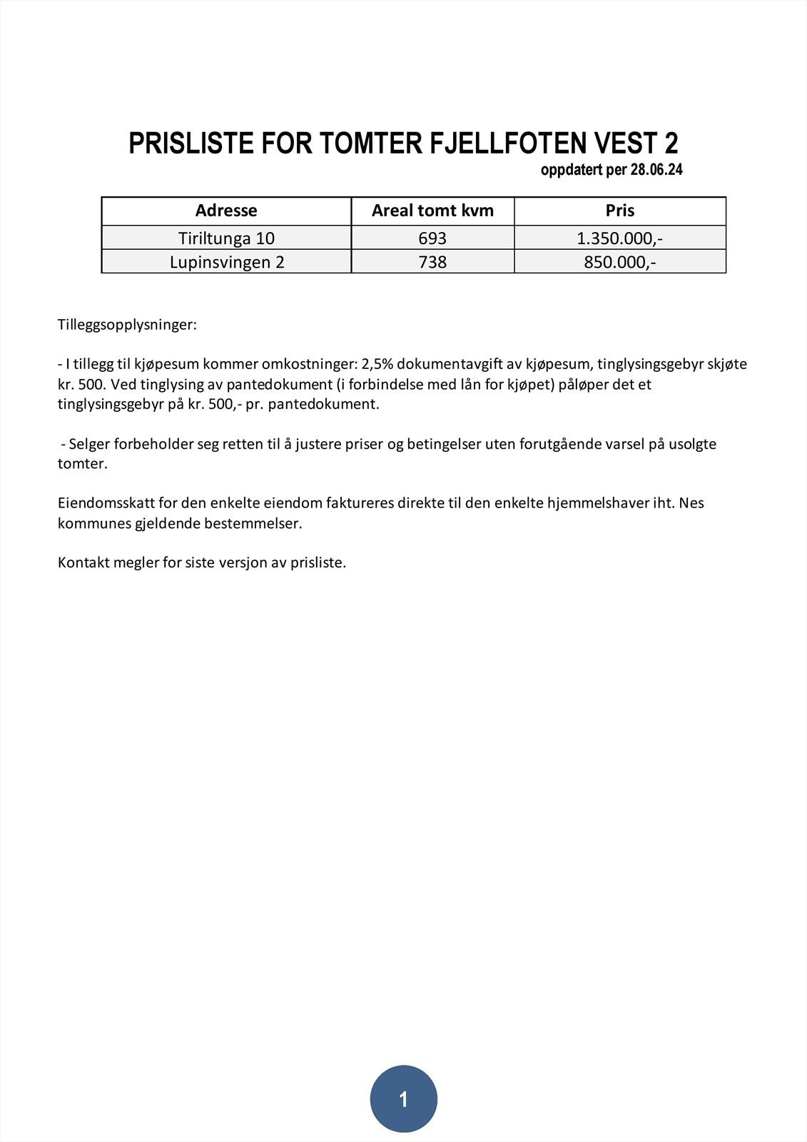 Prisliste per 280624 Galleribilde