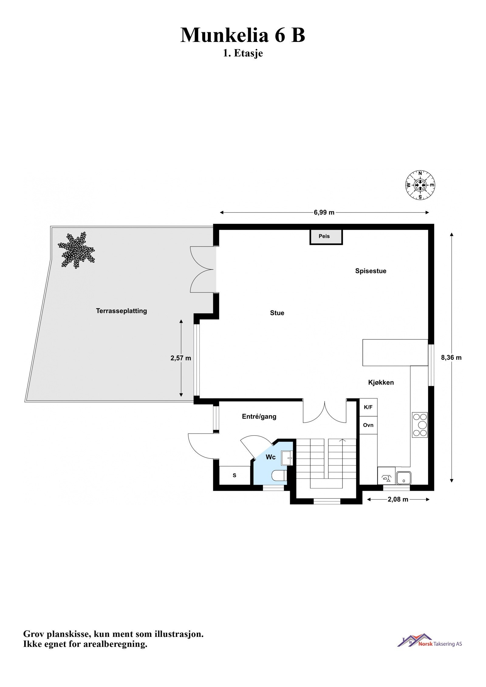 Plantegning 1. etasje Galleribilde