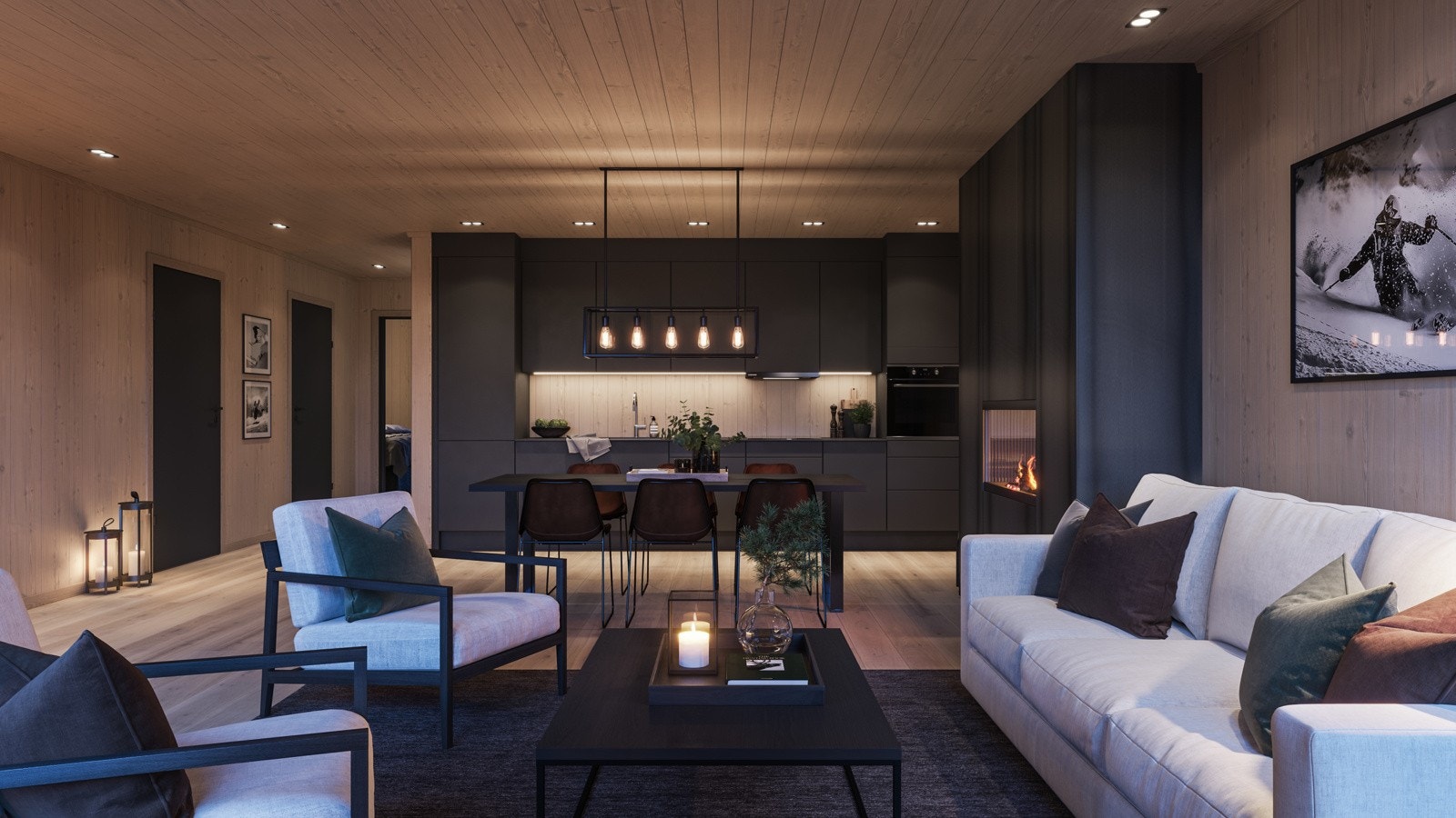 Illuastrasjon stue. Bildet kan avvike fra faktisk leveranse. Galleribilde