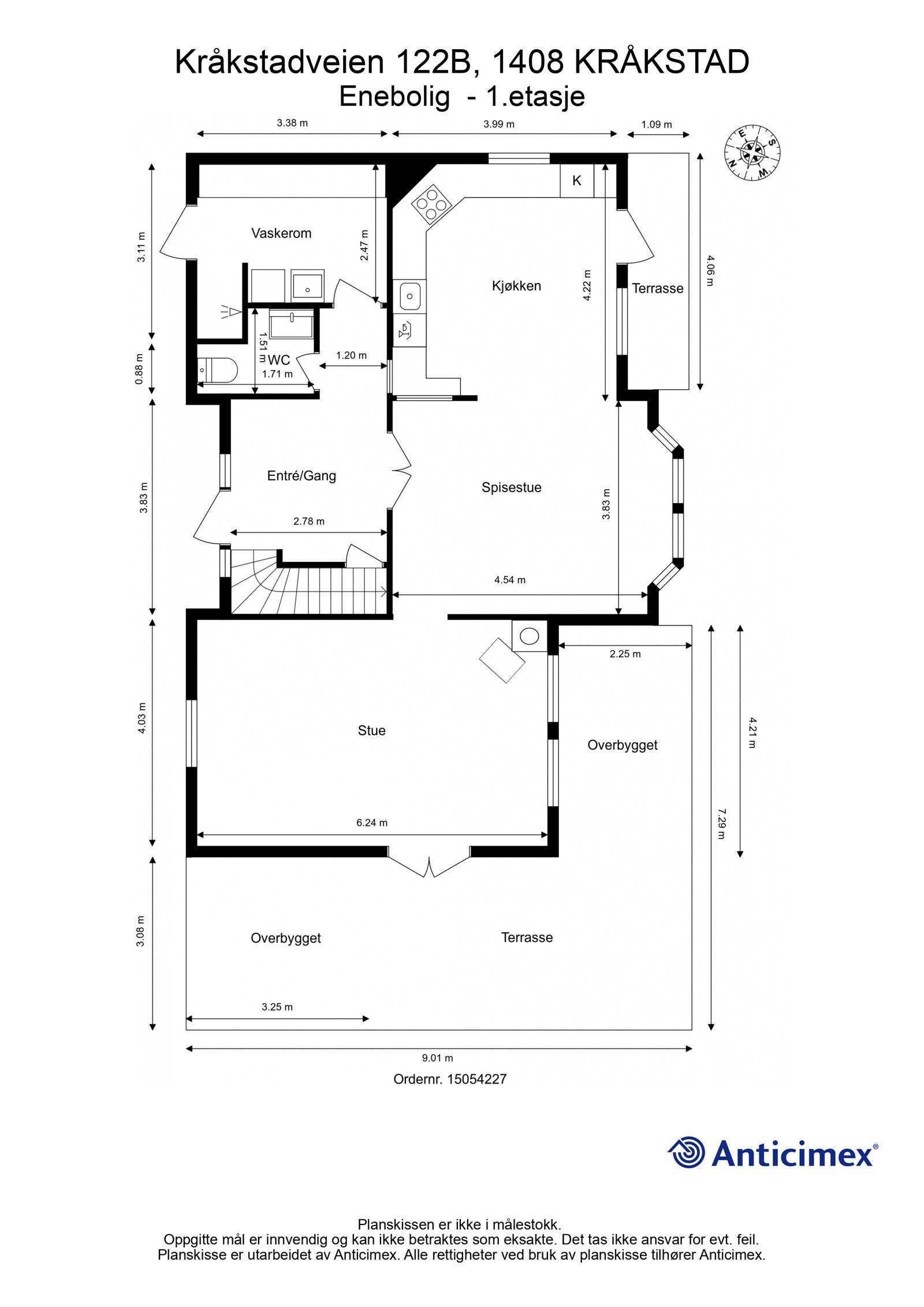 Plantegning 1. etasje. Galleribilde