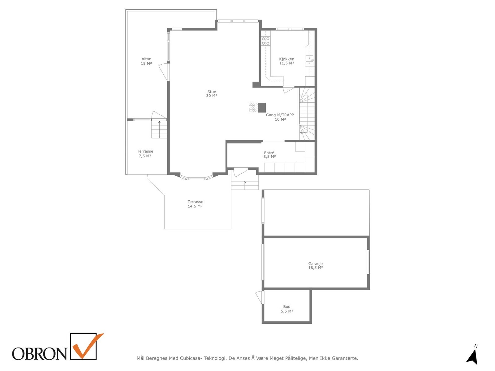 Planskisse 1. etasje. Galleribilde