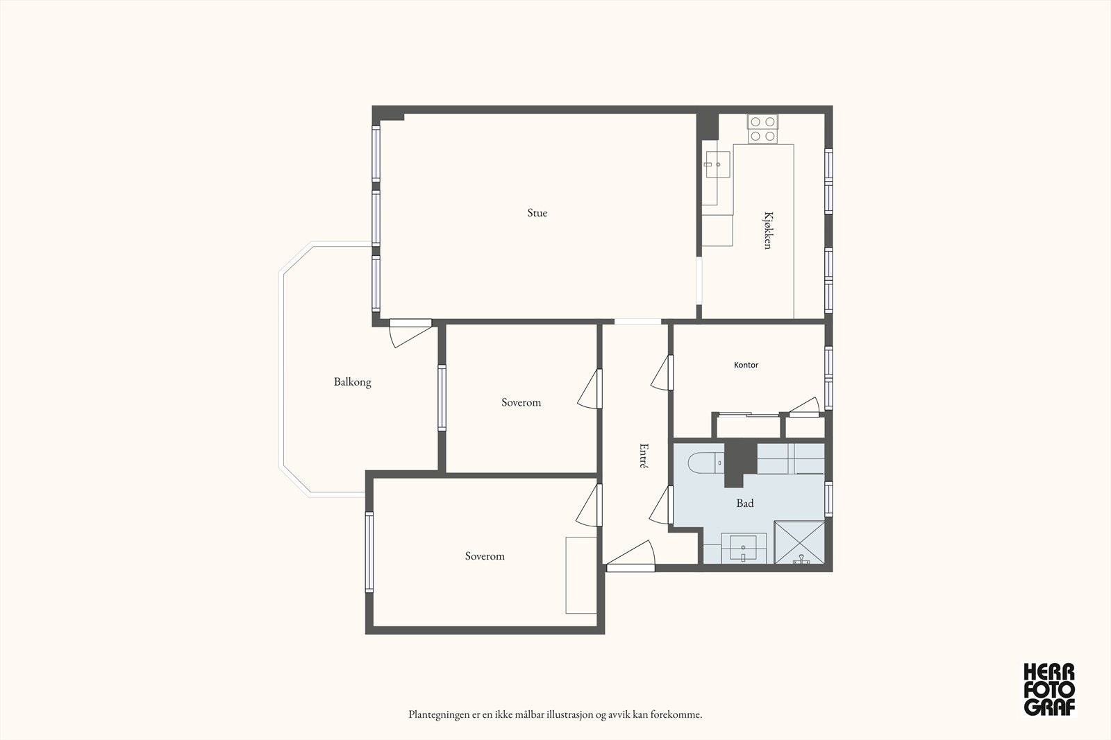 Plantegning Galleribilde