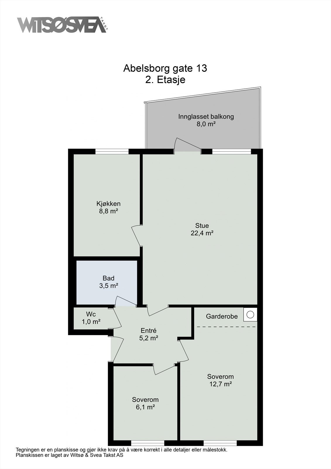 Planskisse Galleribilde