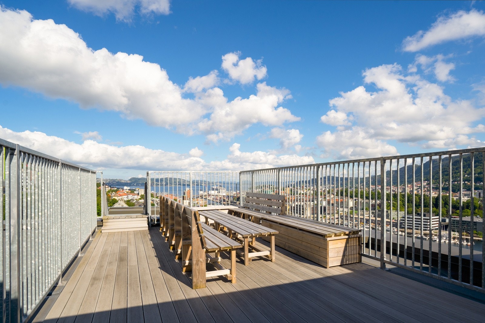 Felles takterrasse. Galleribilde