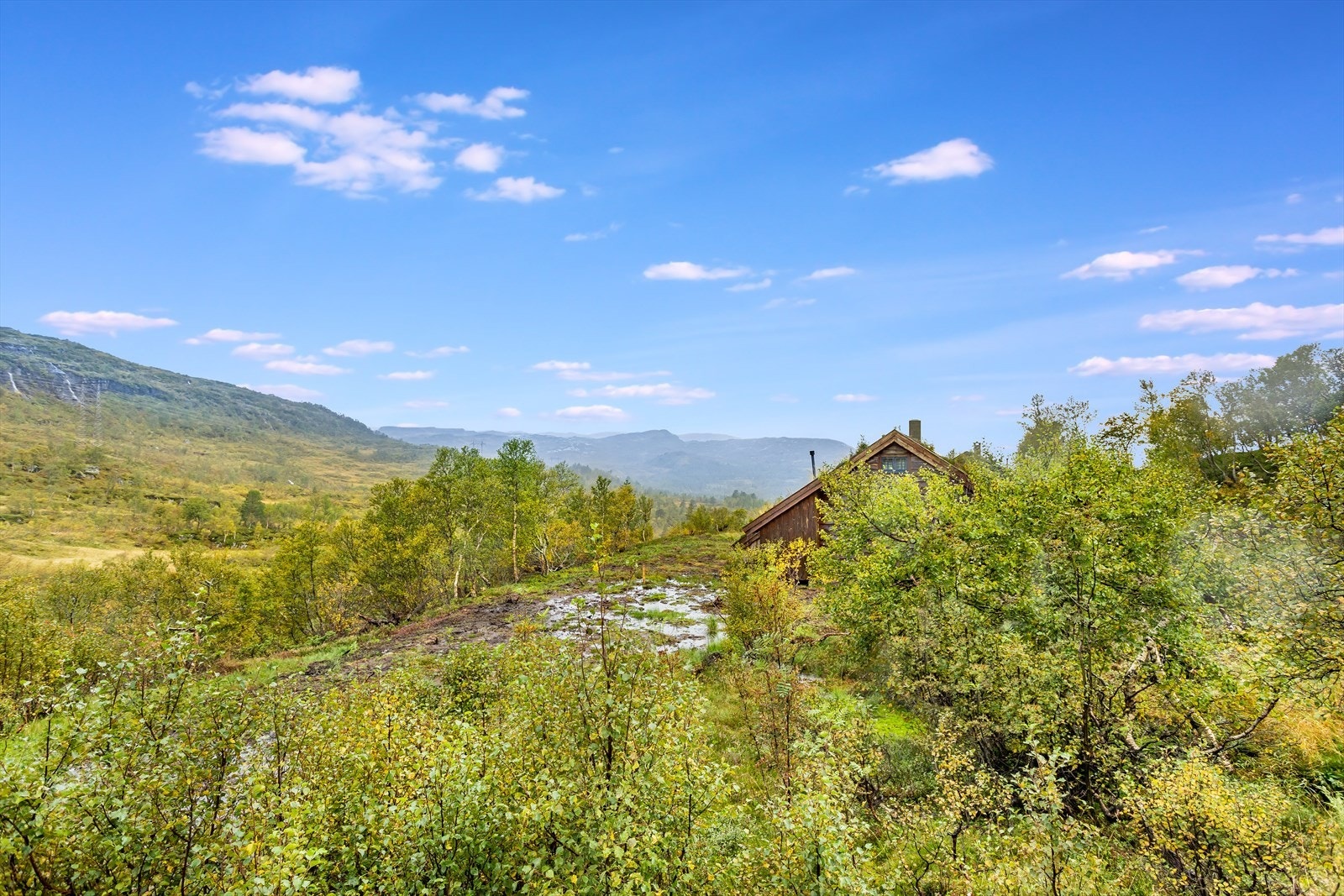 Utsikt fra hytten. Galleribilde