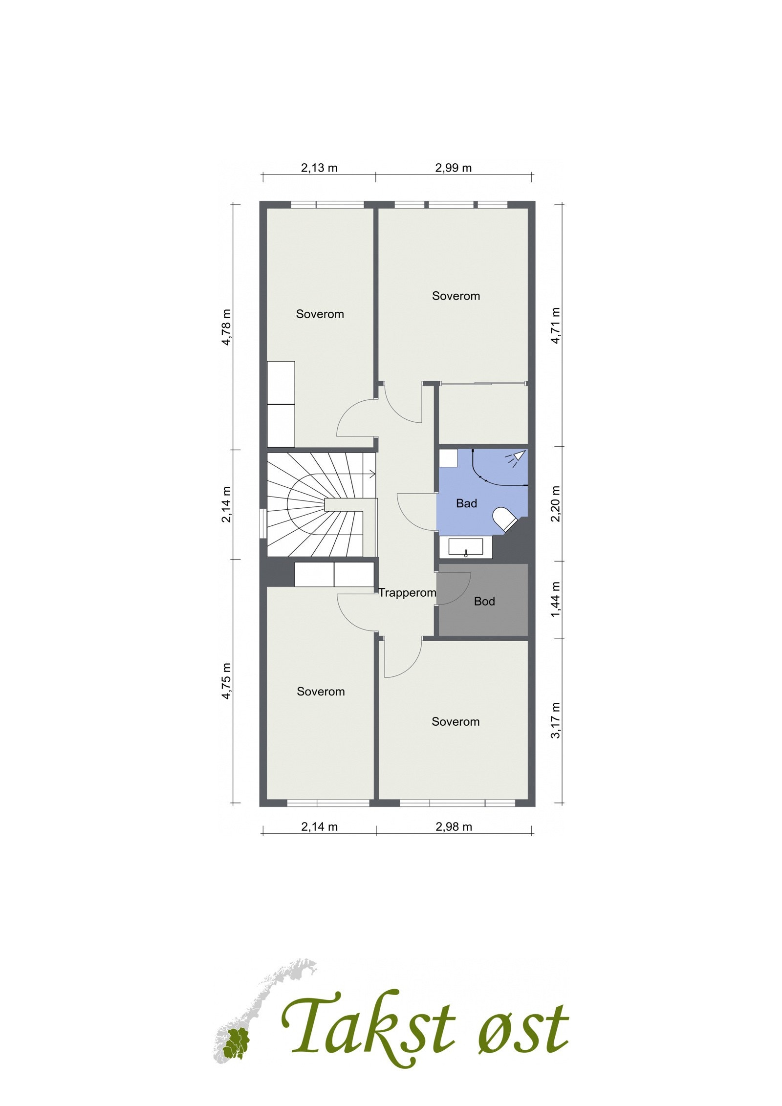 Plantegning 2. etasje Galleribilde