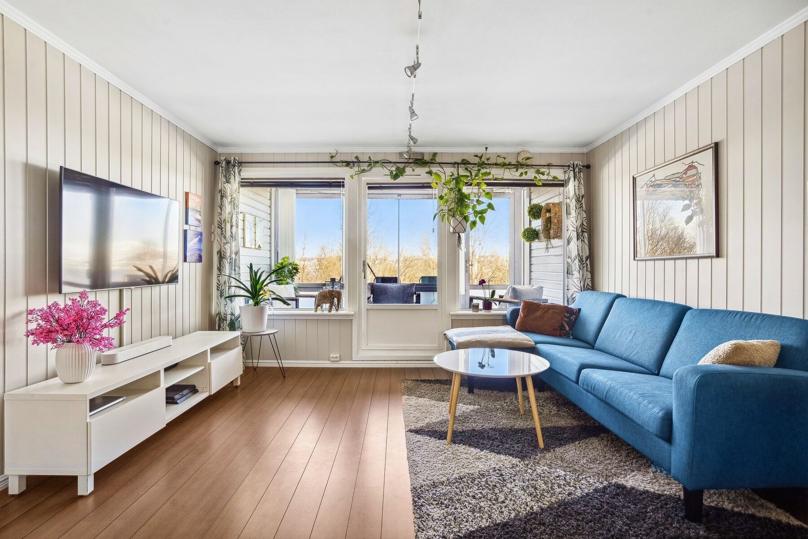 Stue med utgang til vinterhage Galleribilde