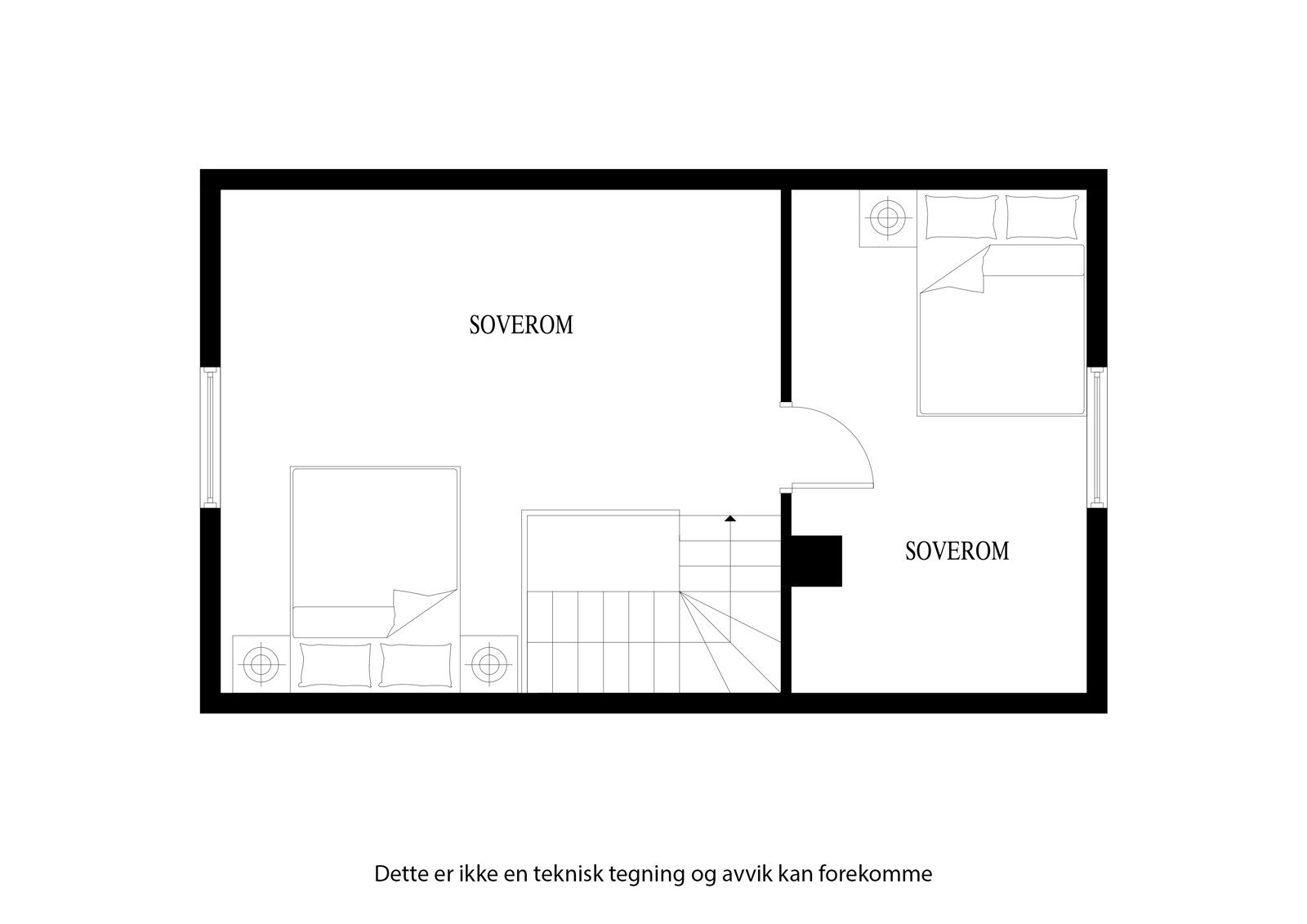 Planløsning for loftsetasjen Galleribilde