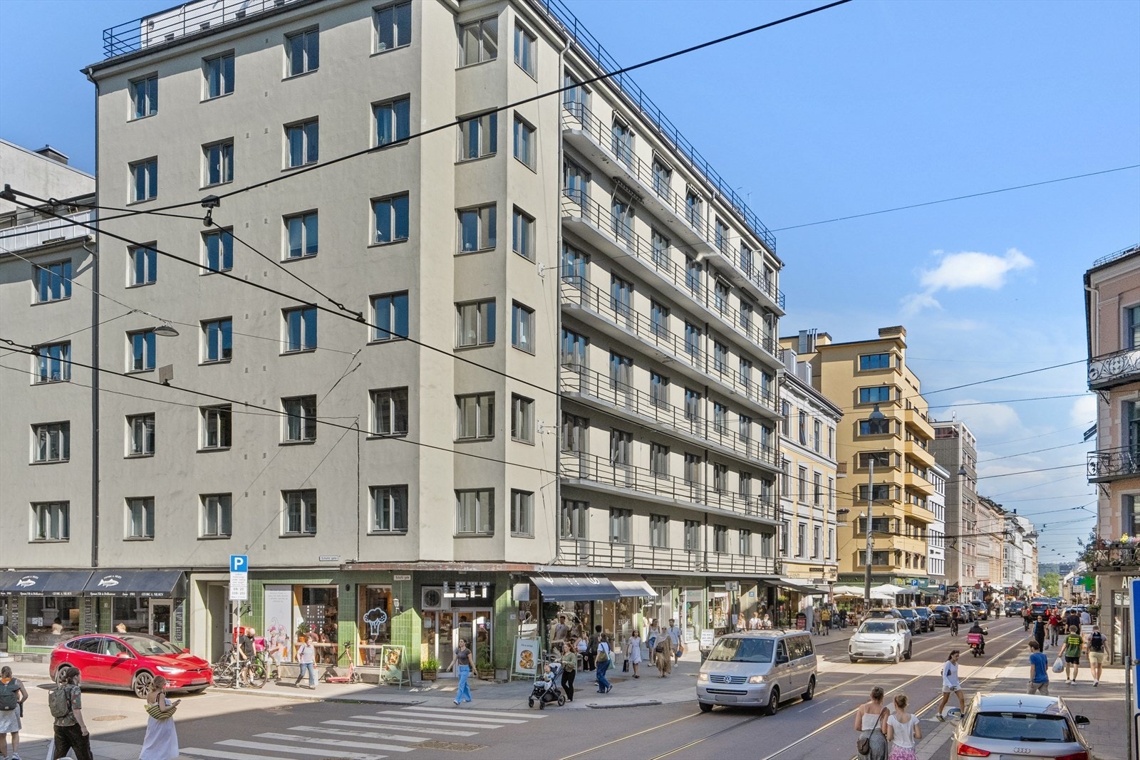 Fasade - Borettslaget Bogstadveien 39 består av 40 andeler Galleribilde