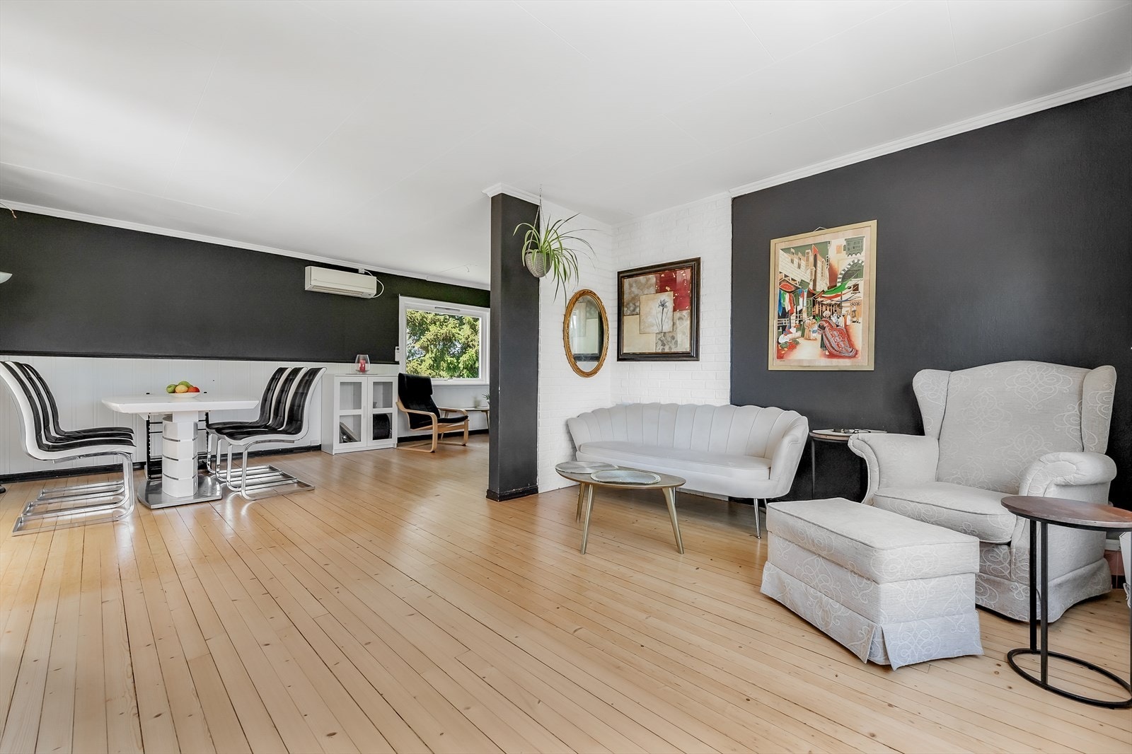 Den vinklede løsningen byr på flere innredningsmuligheter Galleribilde