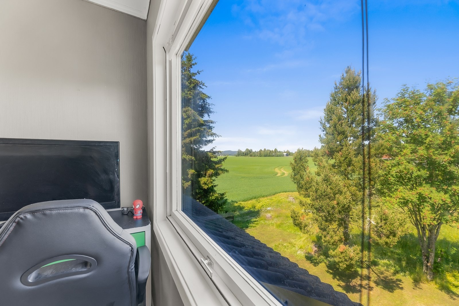 Landlig utsikt fra soverom 2 Galleribilde