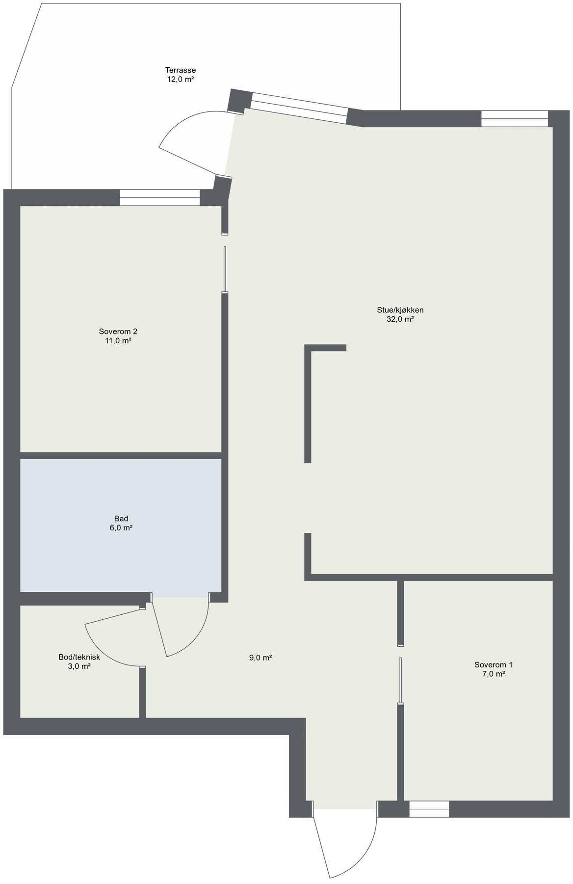 Planskisse. Galleribilde