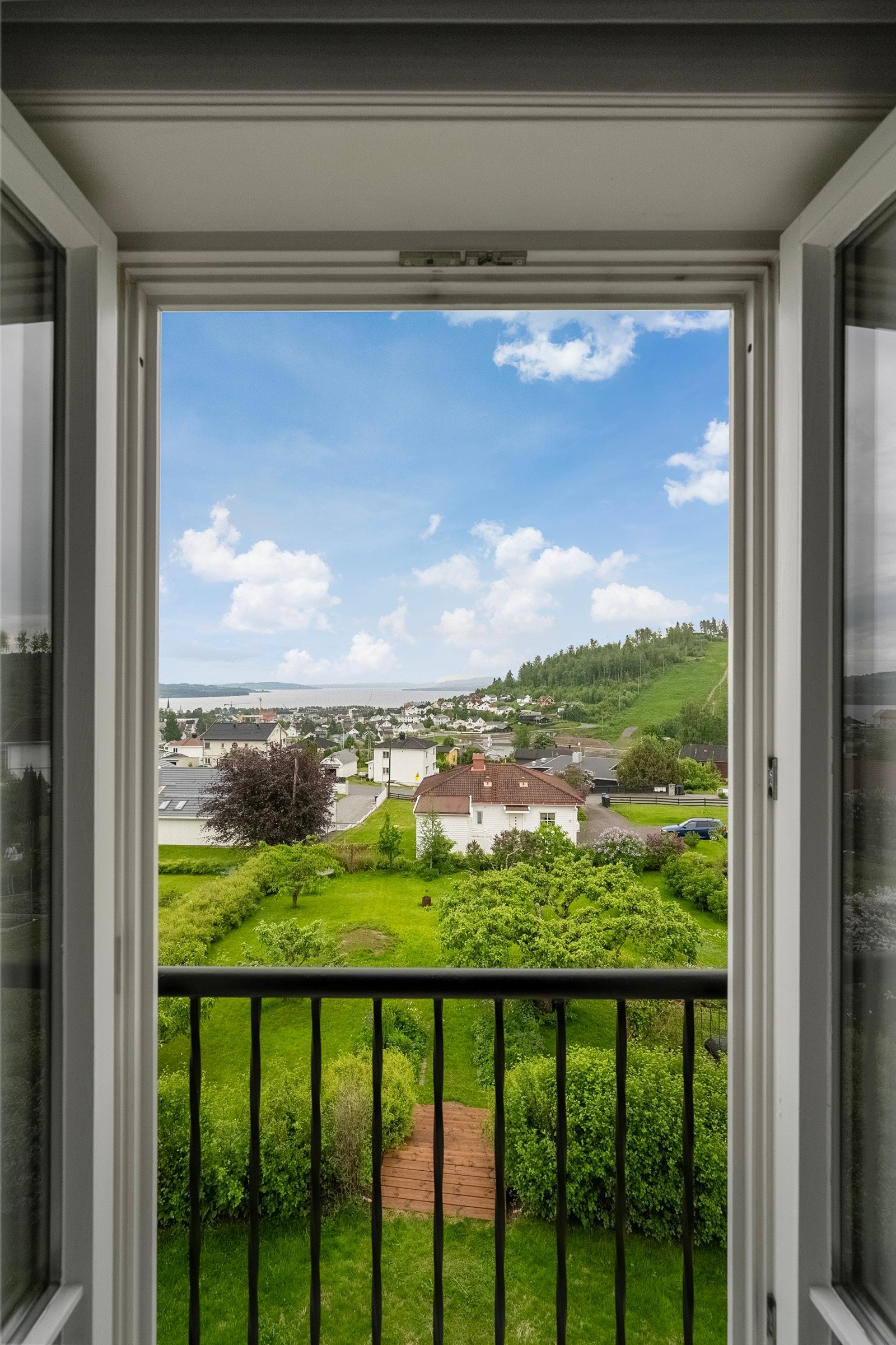 Fransk balkong på soverommet Galleribilde