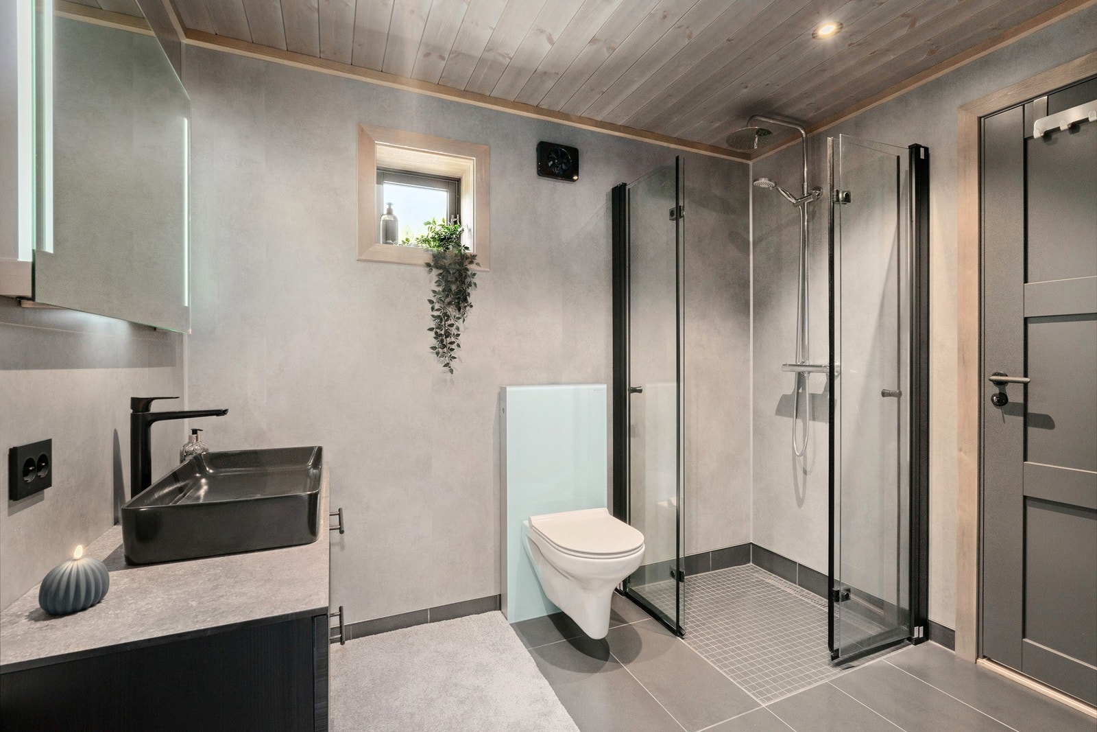 Hytta har to bad Galleribilde