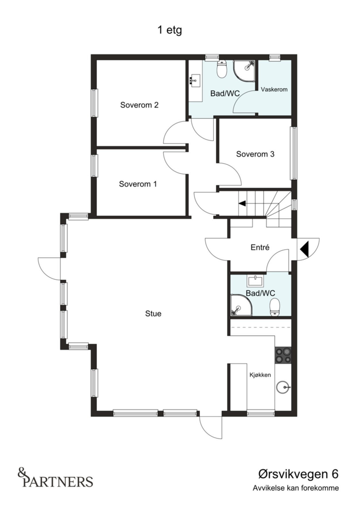 Plantegning 1.etasje Galleribilde