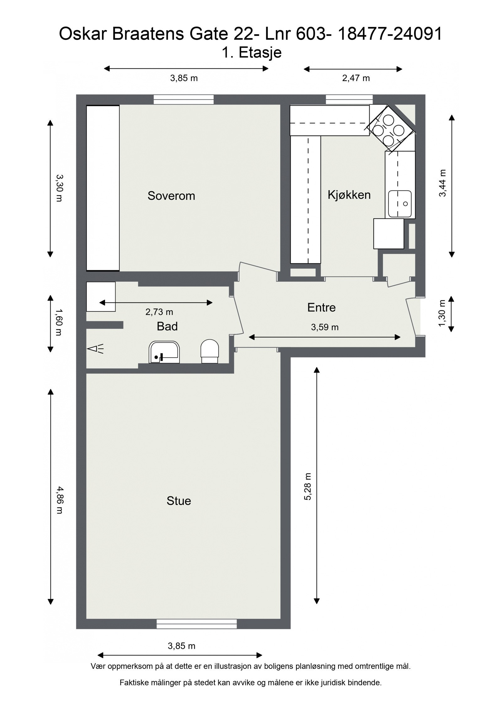 I tillegg disponerer du kjellerbod på ca. 4 m² og loftsbod på ca. 3 m². Galleribilde