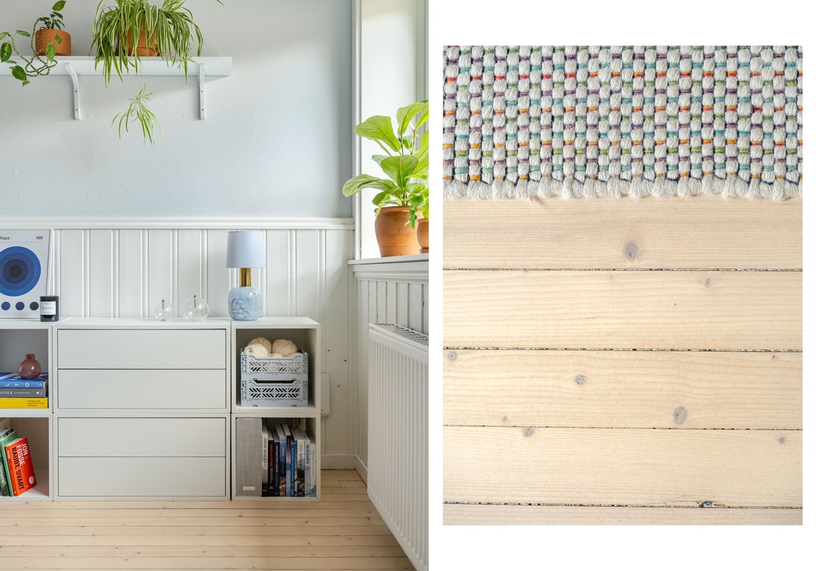 Tregulvet har sin sjarm og historie, og oppleves som gode å gå på. Galleribilde