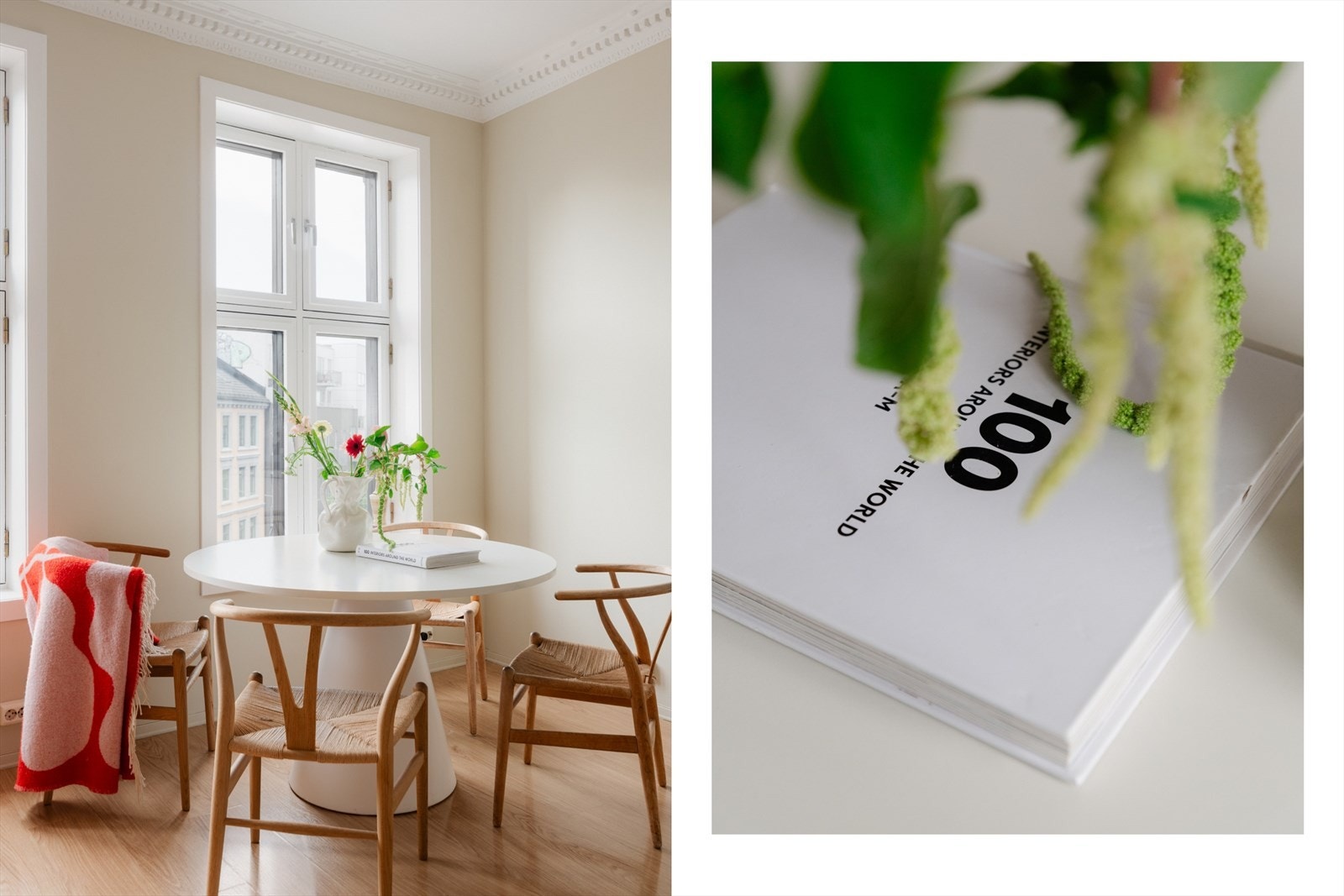 Spisestuen finner sin naturlige plass i hjørnet. Her har du plass til å invitere vennene over på en bedre middag. Galleribilde