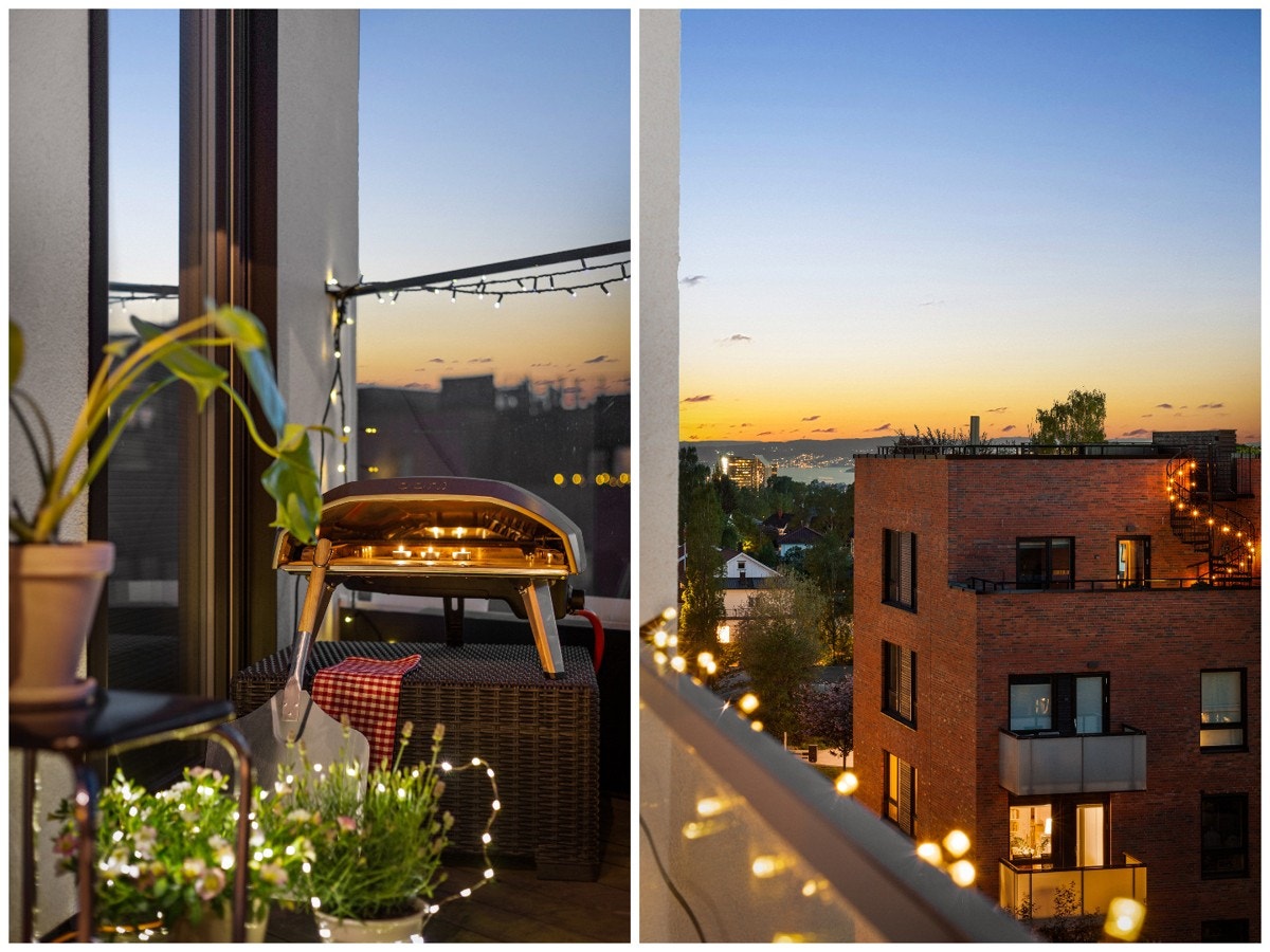 Fra balkongen er det utsikt mot Oslofjorden! Galleribilde