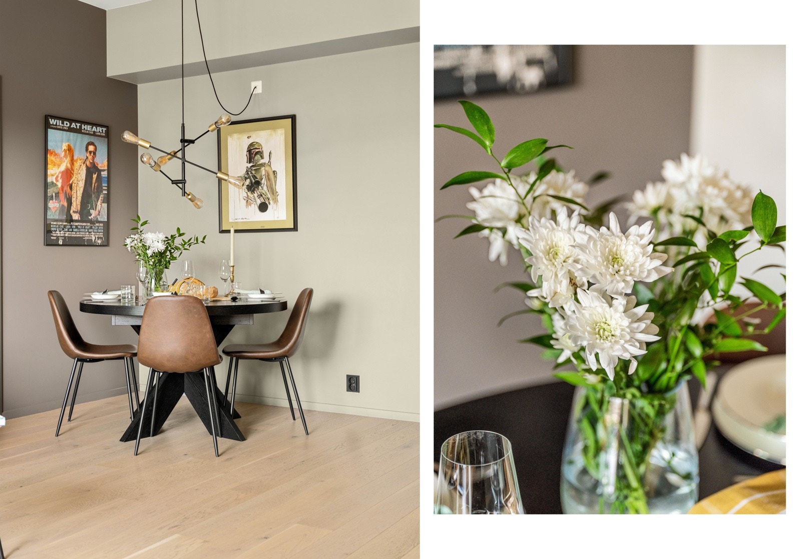 Det er god takhøyde på hele 2.77m i stuen. Galleribilde