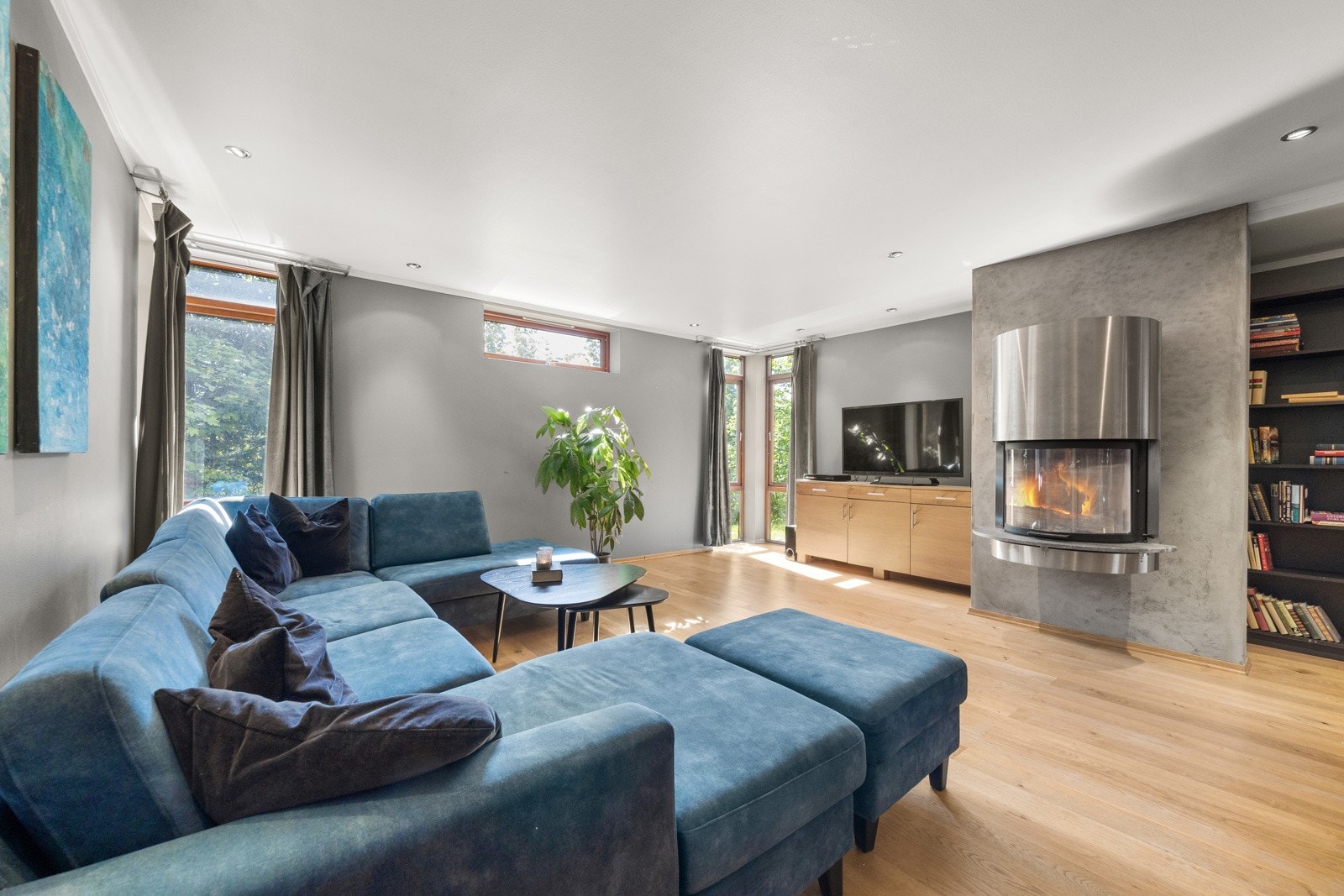 Tv- stue i kjelleretasjen Galleribilde