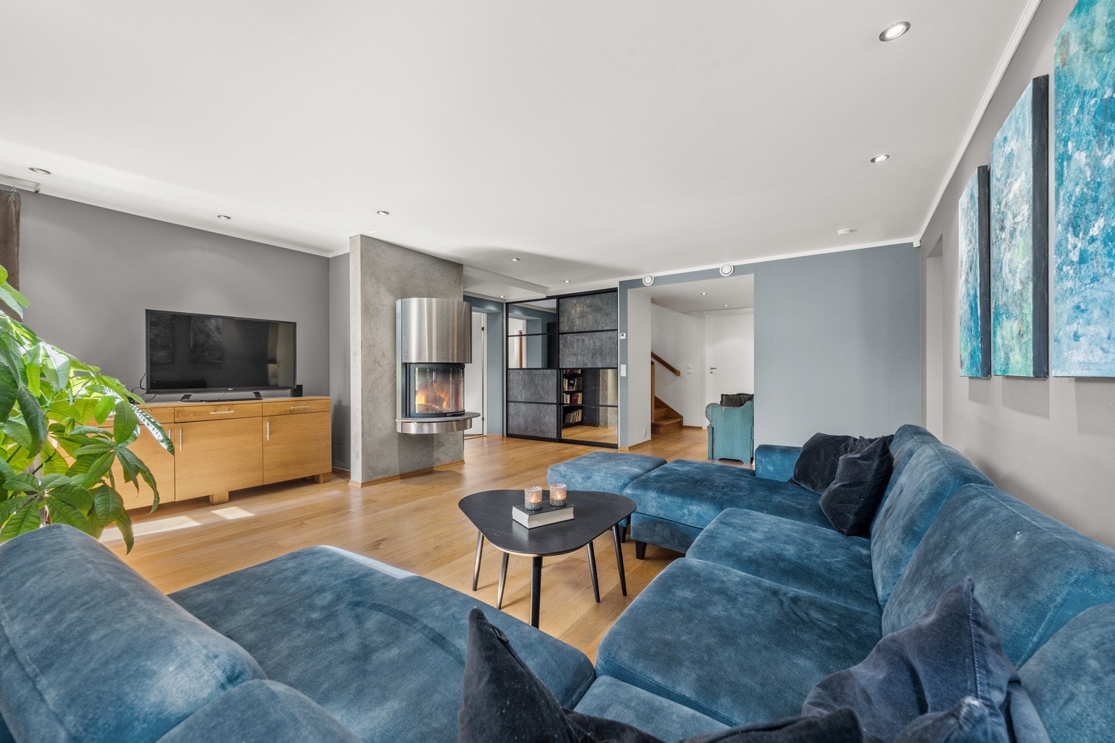 Tv- stue i kjelleretasjen Galleribilde